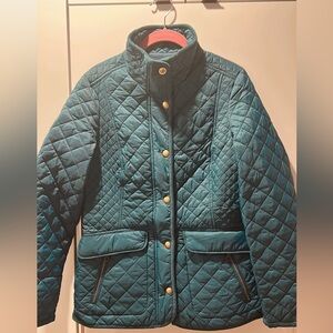 Joules Teal Quilted Puffer Jacket